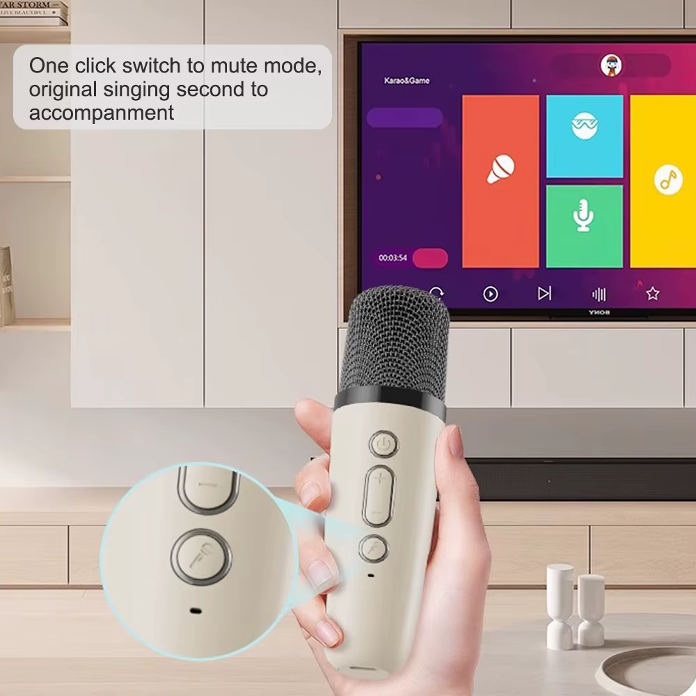 Professional Singing Bluetooth Speaker with Wireless Karaoke Microphone - Image 6