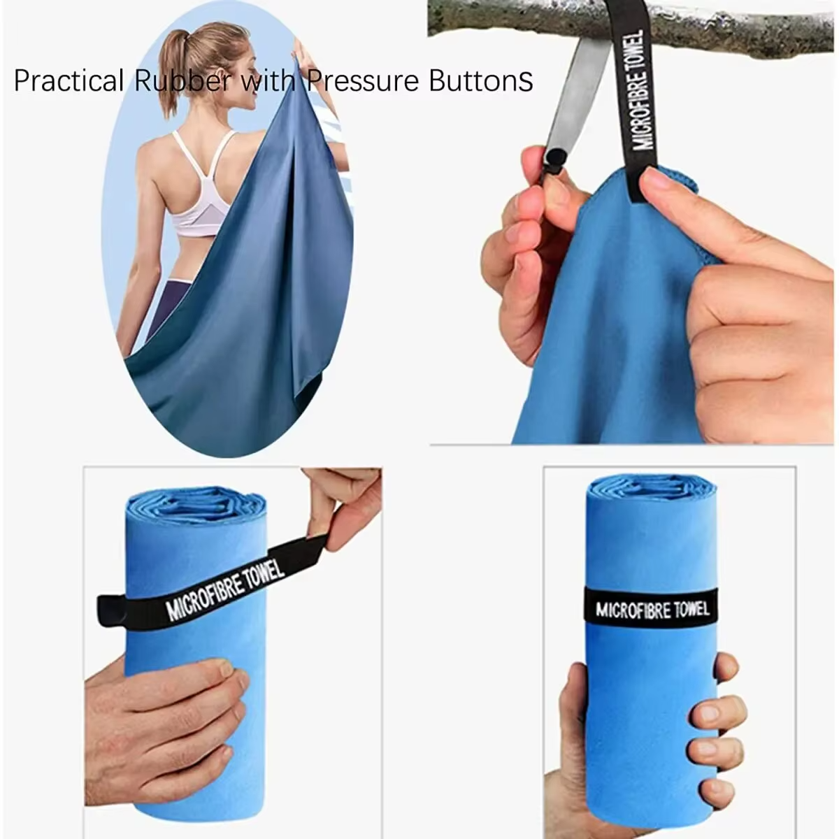 Ultra-Absorbent Microfiber Towel for Sports & Outdoor Activities – Quick-Drying & Compact - Image 4